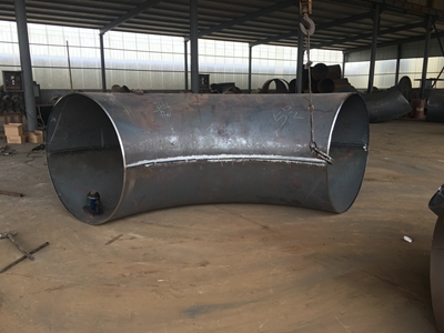 大口徑螺旋管曲線(xiàn)鋪設彎道接頭